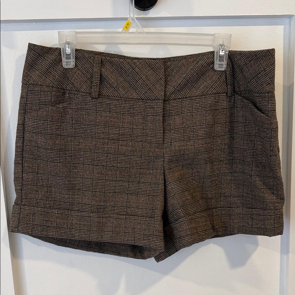 Express Brown Plaid Women's Shorts